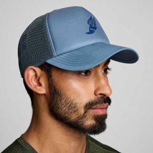 Férfi Saucony Foamie Trucker Sapka Kék | HUNGARY WPXVS