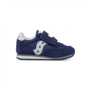 Little Gyerek Saucony Baby Jazz Hook & Loop Sportcipő Sötétkék | HUNGARY OGMPT