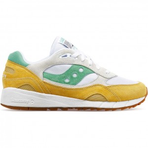 Női Saucony Shadow 6000 Sportcipő Fehér Sárga Zöld | HUNGARY GQZNK