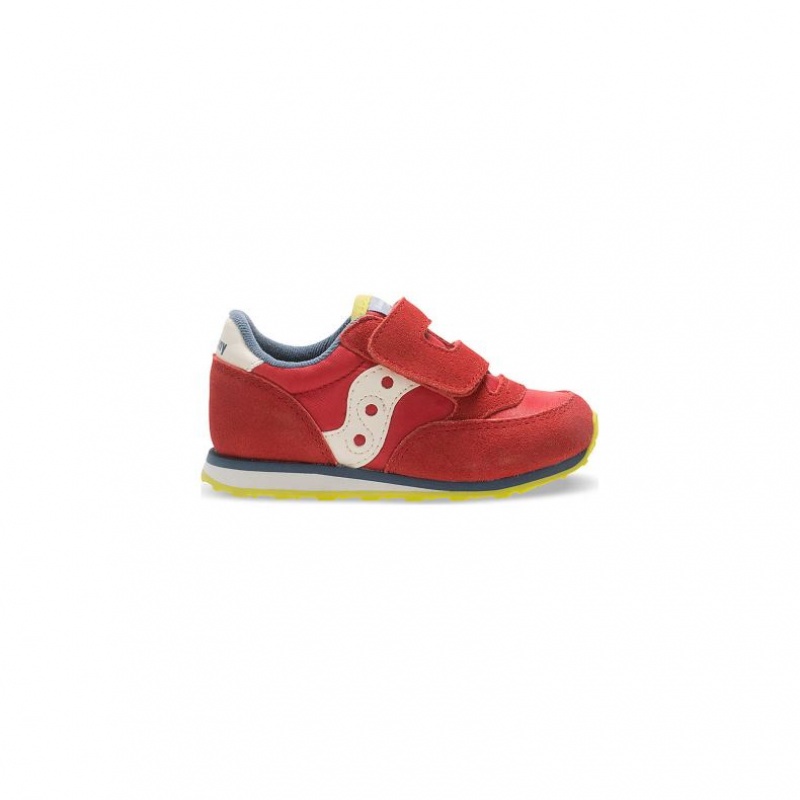 Big Gyerek Saucony Jazz Hook & Loop Sportcipő Piros | HUNGARY EOPXL