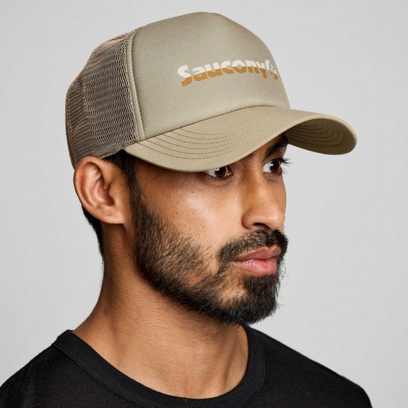 Férfi Saucony Foamie Trucker Sapka Olivazöld | HUNGARY CTWME