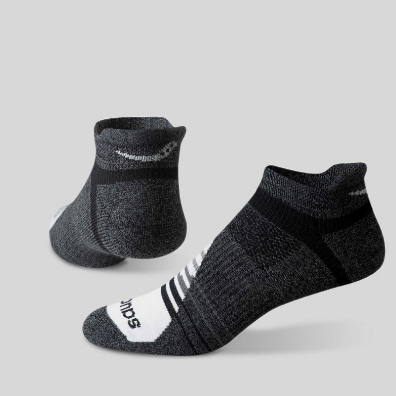 Férfi Saucony Inferno Merino Wool Blend No Show 3-Pack Zokni Fekete Szürke | HUNGARY LHSRA