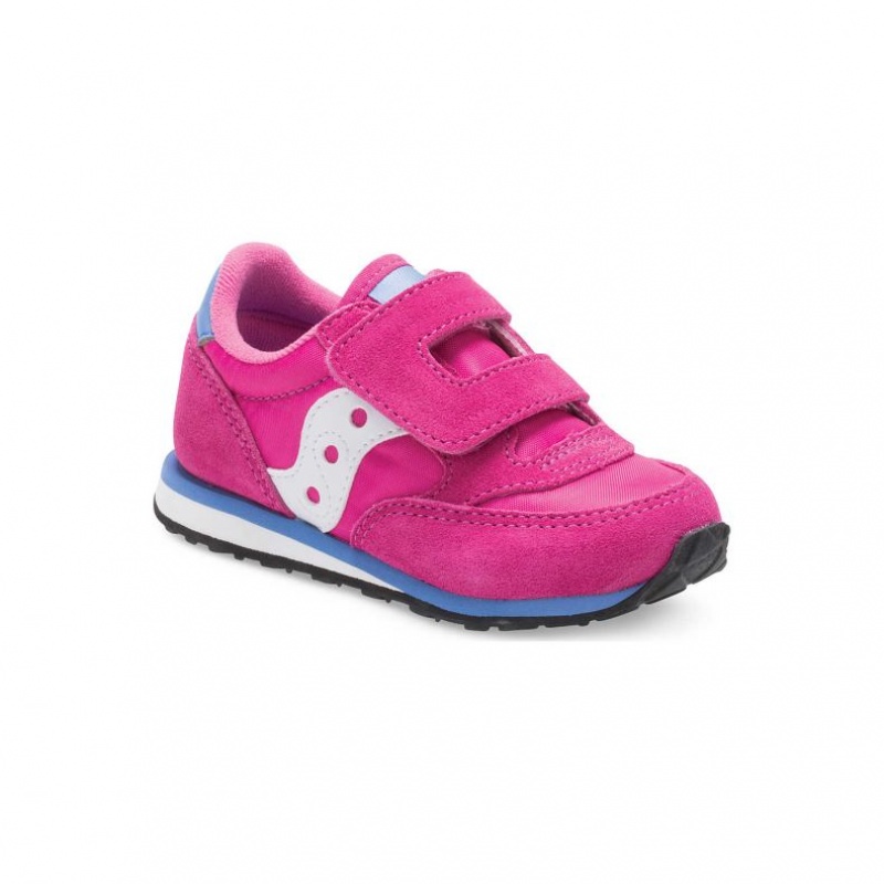 Little Gyerek Saucony Baby Jazz Hook & Loop Sportcipő Rózsaszín | HUNGARY QGEDC