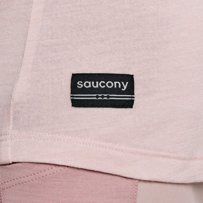 Női Saucony Peregrine Merino Long Sleeve Póló Rózsaszín | HUNGARY BPUCT