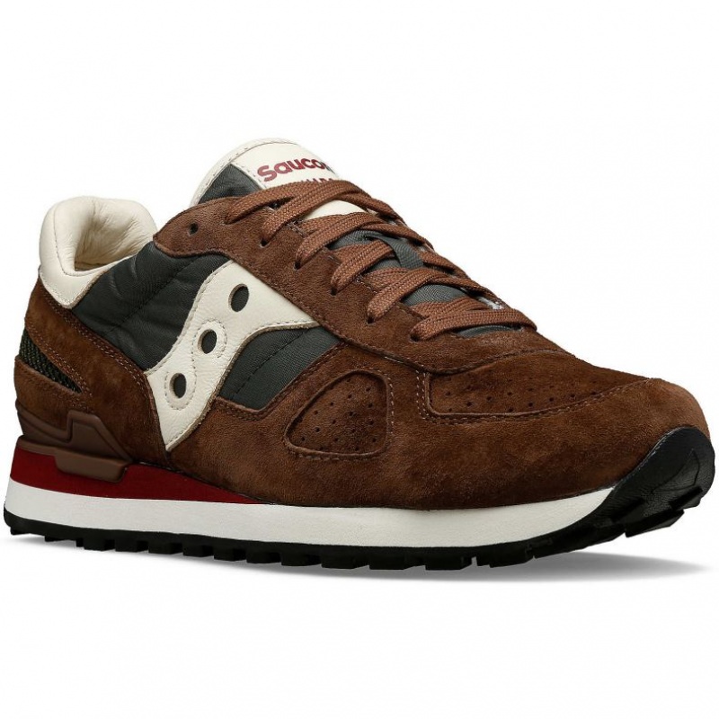 Női Saucony Shadow Original Premium Sportcipő Barna Zöld | HUNGARY RVIME