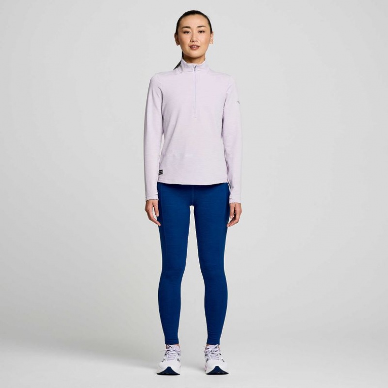 Női Saucony Triumph 3D 1/2 Zip Pulóver Lila | HUNGARY HQMCA